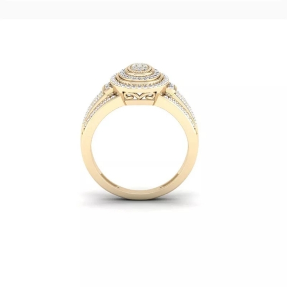 ☆Round Full Rhinestones Rings For Women Engagement - Picture 5 of 6